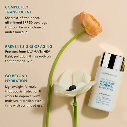 Total Protection® No-Show™ Mineral Sunscreen SPF 50