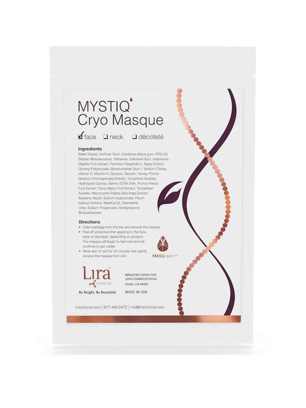 Lira Clinical MYSTIQ Cryo Face Masque